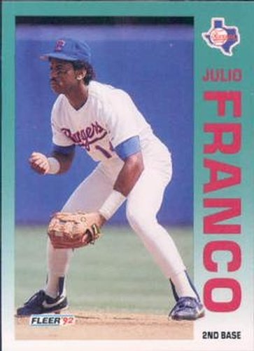 #303 Julio Franco - Texas Rangers - 1992 Fleer Baseball