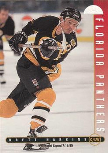 #303 Brett Harkins - Florida Panthers - 1995-96 Leaf Hockey