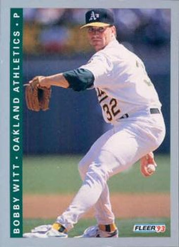 #303 Bobby Witt - Oakland Athletics - 1993 Fleer Baseball