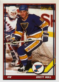 #303 Brett Hull - St. Louis Blues - 1991-92 O-Pee-Chee Hockey