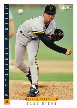 #304 Blas Minor - Pittsburgh Pirates - 1993 Score Baseball