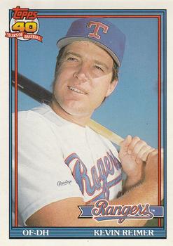 #304 Kevin Reimer - Texas Rangers - 1991 O-Pee-Chee Baseball