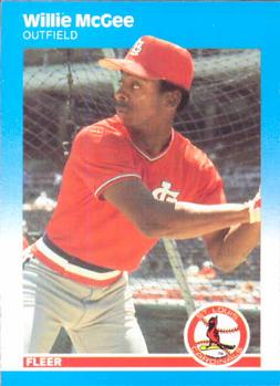 #304 Willie McGee - St. Louis Cardinals - 1987 Fleer Baseball