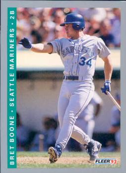 #304 Bret Boone - Seattle Mariners - 1993 Fleer Baseball