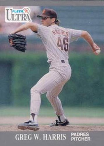 #304 Greg W. Harris - San Diego Padres - 1991 Ultra Baseball