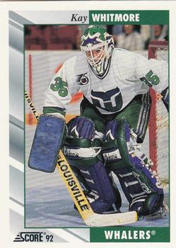 #304 Kay Whitmore - Hartford Whalers - 1992-93 Score USA Hockey