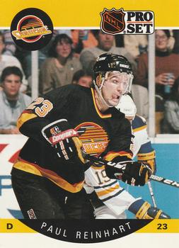 #304 Paul Reinhart - Vancouver Canucks - 1990-91 Pro Set Hockey