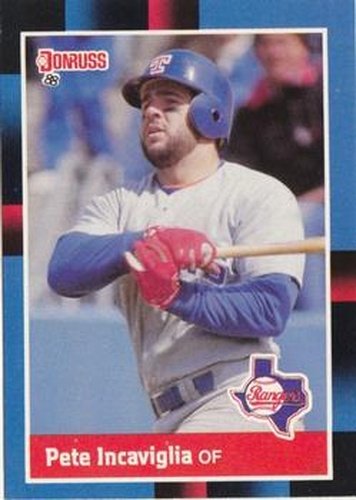 #304 Pete Incaviglia - Texas Rangers - 1988 Donruss Baseball