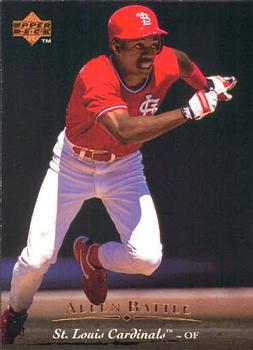 #304 Allen Battle - St. Louis Cardinals - 1995 Upper Deck Baseball