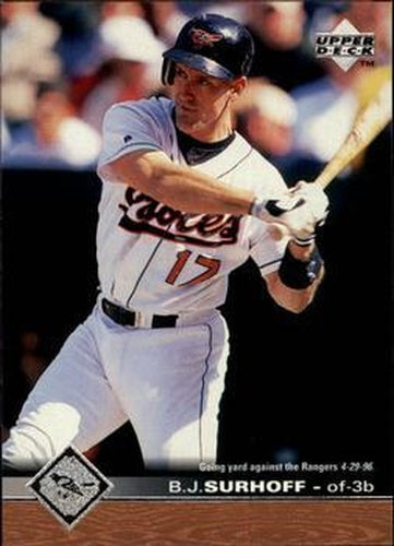 #304 B.J. Surhoff - Baltimore Orioles - 1997 Upper Deck Baseball