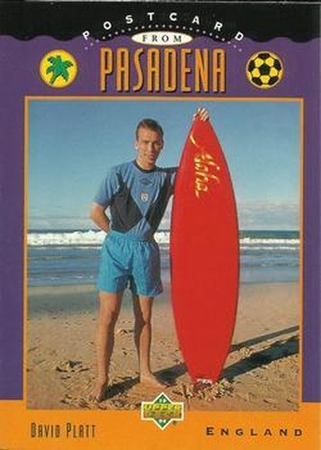 #304 David Platt - England - 1994 Upper Deck World Cup Contenders English/Spanish Soccer