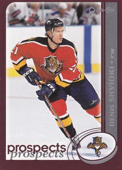 #304 Denis Shvidki - Florida Panthers - 2002-03 O-Pee-Chee Hockey