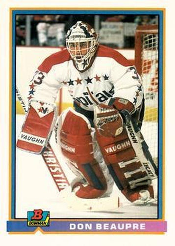 #304 Don Beaupre - Washington Capitals - 1991-92 Bowman Hockey