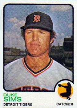 #304 Duke Sims - Detroit Tigers - 1973 Topps Baseball