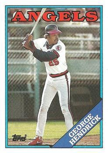 #304 George Hendrick - California Angels - 1988 Topps Baseball