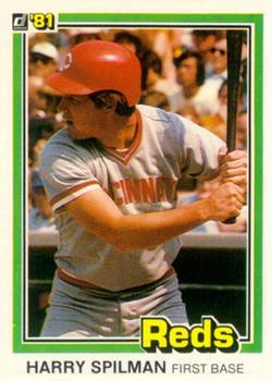 #304 Harry Spilman - Cincinnati Reds - 1981 Donruss Baseball