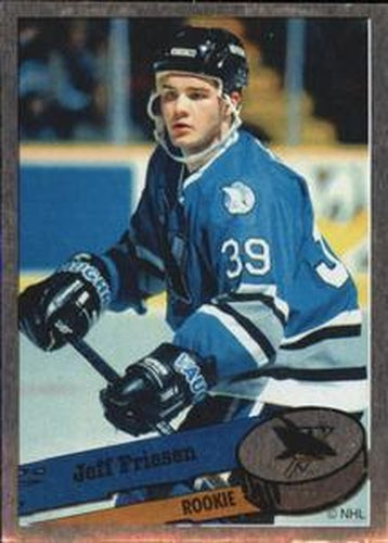 #304 Jeff Friesen - San Jose Sharks - 1995-96 Panini Hockey Stickers
