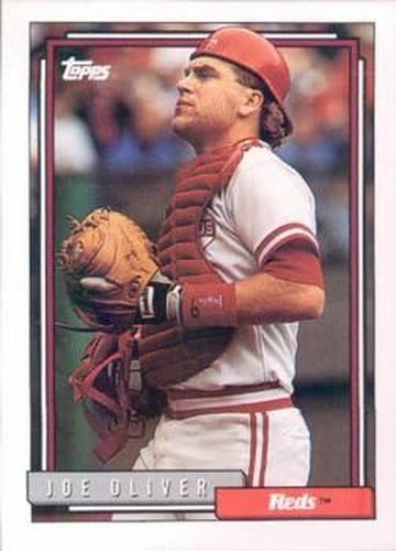 #304 Joe Oliver - Cincinnati Reds - 1992 Topps Baseball