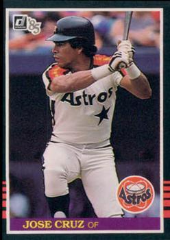 #304 Jose Cruz - Houston Astros - 1985 Donruss Baseball