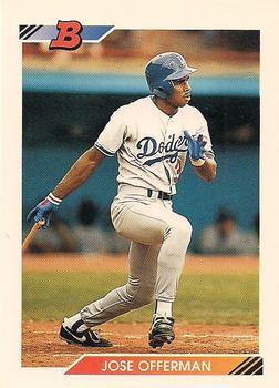 #304 Jose Offerman - Los Angeles Dodgers - 1992 Bowman Baseball