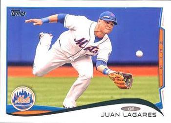 #304 Juan Lagares - New York Mets - 2014 Topps Baseball