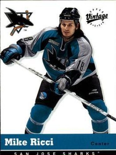#304 Mike Ricci - San Jose Sharks - 2000-01 Upper Deck Vintage Hockey