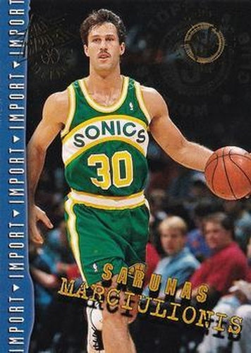 #304 Sarunas Marciulionis - Seattle SuperSonics - 1994-95 Stadium Club Basketball