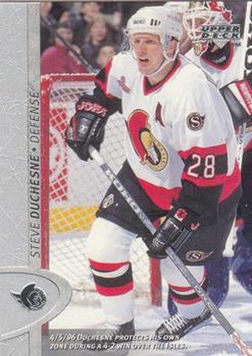 #304 Steve Duchesne - Ottawa Senators - 1996-97 Upper Deck Hockey