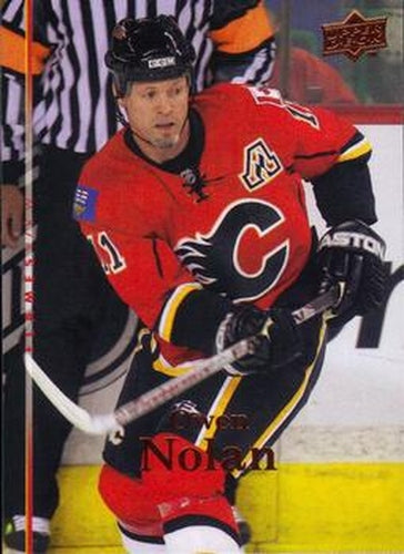 #304 Owen Nolan - Calgary Flames - 2007-08 Upper Deck Hockey