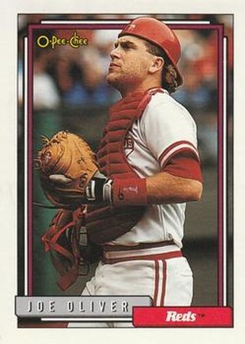 #304 Joe Oliver - Cincinnati Reds - 1992 O-Pee-Chee Baseball