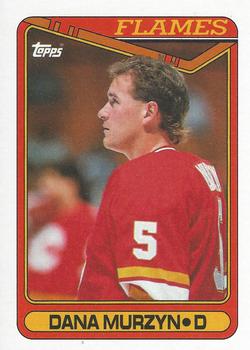#304 Dana Murzyn - Calgary Flames - 1990-91 Topps Hockey