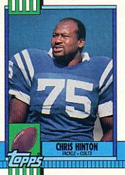 #304 Chris Hinton - Indianapolis Colts - 1990 Topps Football