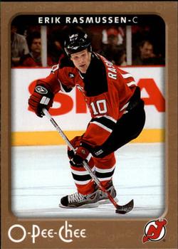 #304 Erik Rasmussen - New Jersey Devils - 2006-07 O-Pee-Chee Hockey