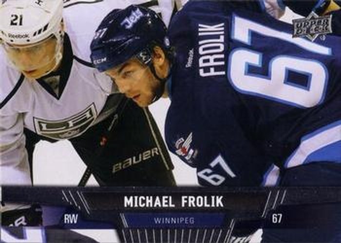 #304 Michael Frolik - Winnipeg Jets - 2013-14 Upper Deck Hockey