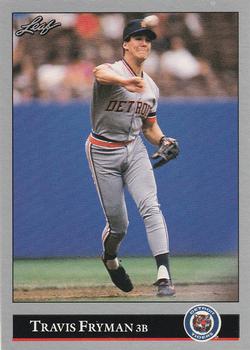 #304 Travis Fryman - Detroit Tigers - 1992 Leaf Baseball
