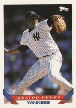 #304 Melido Perez - New York Yankees - 1993 Topps Baseball