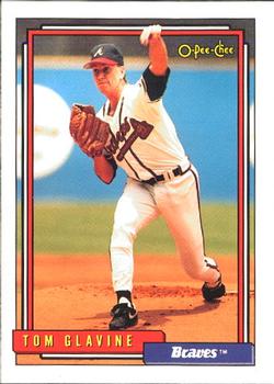 #305 Tom Glavine - Atlanta Braves - 1992 O-Pee-Chee Baseball