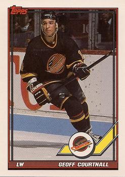 #305 Geoff Courtnall - Vancouver Canucks - 1991-92 Topps Hockey