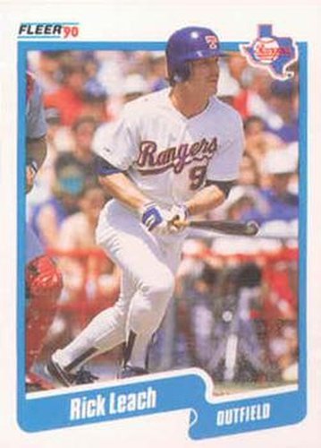 #305 Rick Leach - Texas Rangers - 1990 Fleer USA Baseball