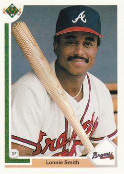 #305 Lonnie Smith - Atlanta Braves - 1991 Upper Deck Baseball
