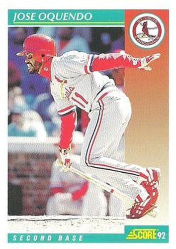 #305 Jose Oquendo - St. Louis Cardinals - 1992 Score Baseball
