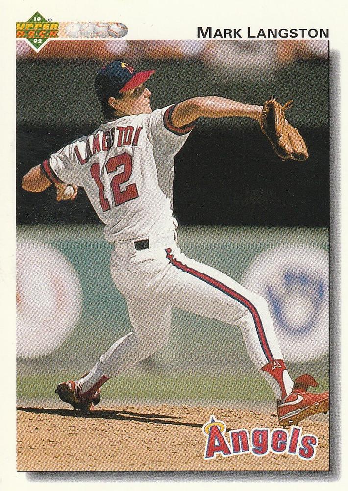 #305 Mark Langston - California Angels - 1992 Upper Deck Baseball