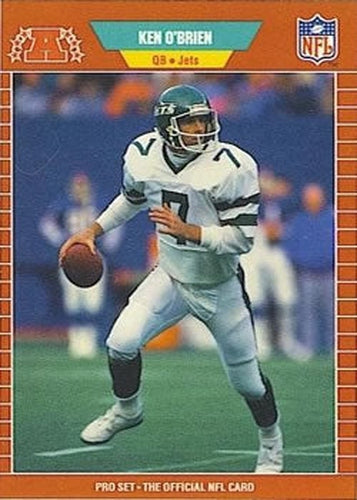#305 Ken O'Brien - New York Jets - 1989 Pro Set Football