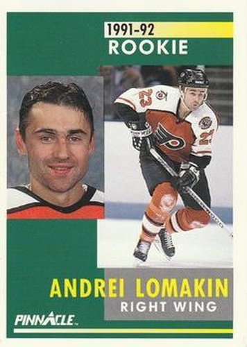 #305 Andrei Lomakin - Philadelphia Flyers - 1991-92 Pinnacle Hockey