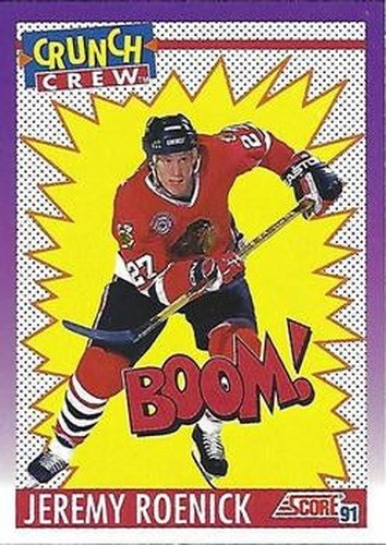 #305 Jeremy Roenick - Chicago Blackhawks - 1991-92 Score American Hockey