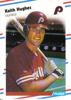 #305 Keith Hughes - Philadelphia Phillies - 1988 Fleer Baseball