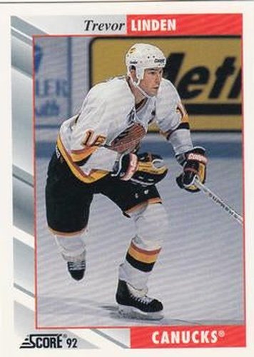 #305 Trevor Linden - Vancouver Canucks - 1992-93 Score USA Hockey