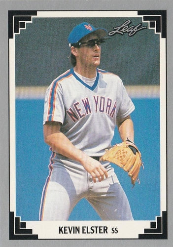 #305 Kevin Elster - New York Mets - 1991 Leaf Baseball