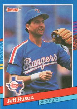 #305 Jeff Huson - Texas Rangers - 1991 Donruss Baseball