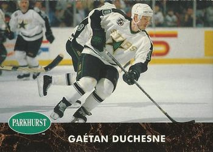 #305 Gaetan Duchesne - Minnesota North Stars - 1991-92 Parkhurst Hockey